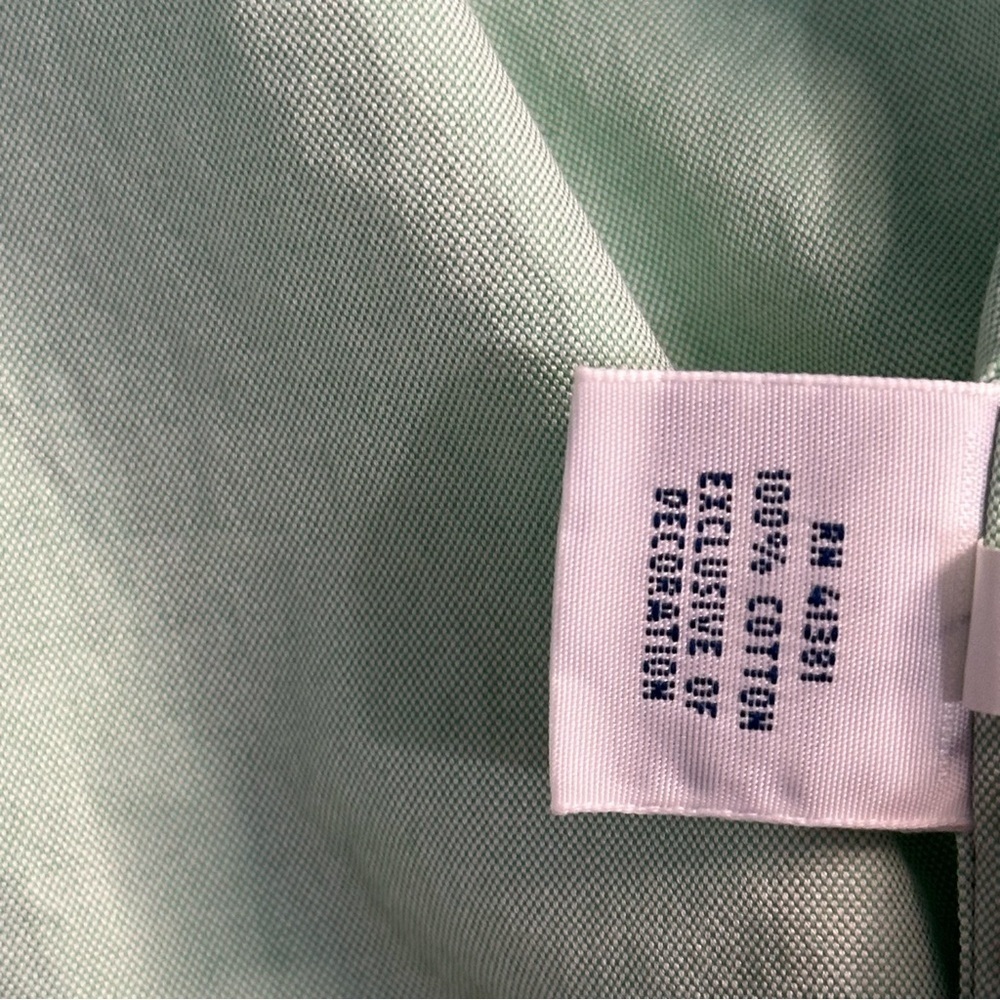 Ralph Lauren Green Casual Button Down Shirt 16 Large XL 100 cotton office work - Picture 9 of 11